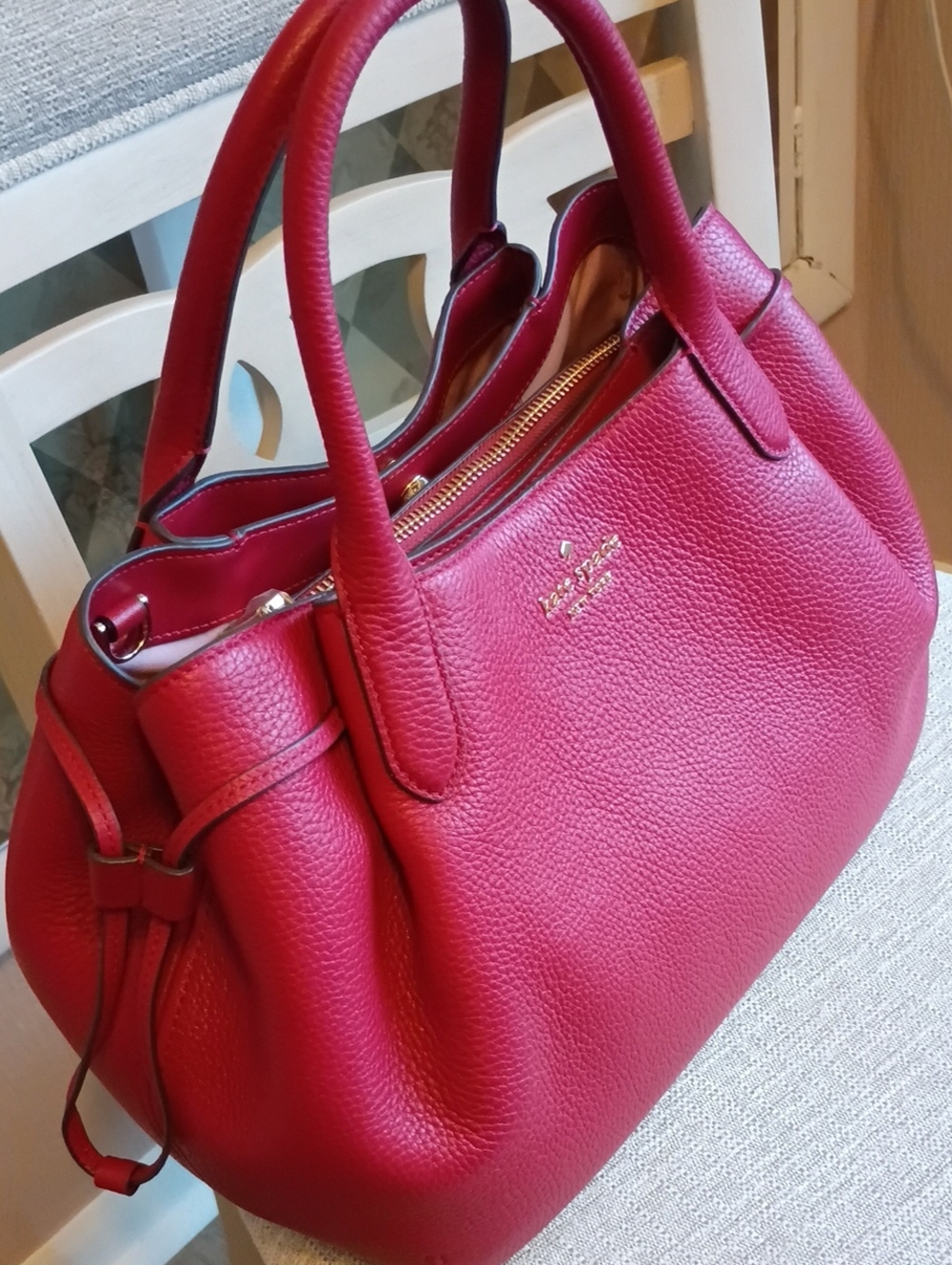 Kate Spade Large Dumpling Satchel Pebble Leather - Picture 4 of 17